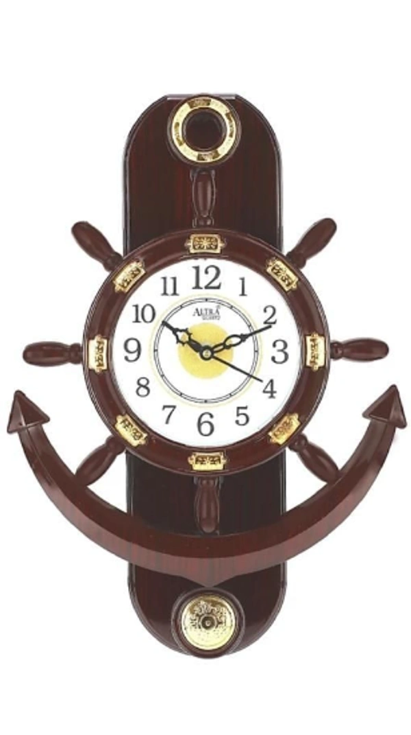 Adorn Your Home With These Stylish Plastic Analog Wall Clock - Brown, Plastic, Analog